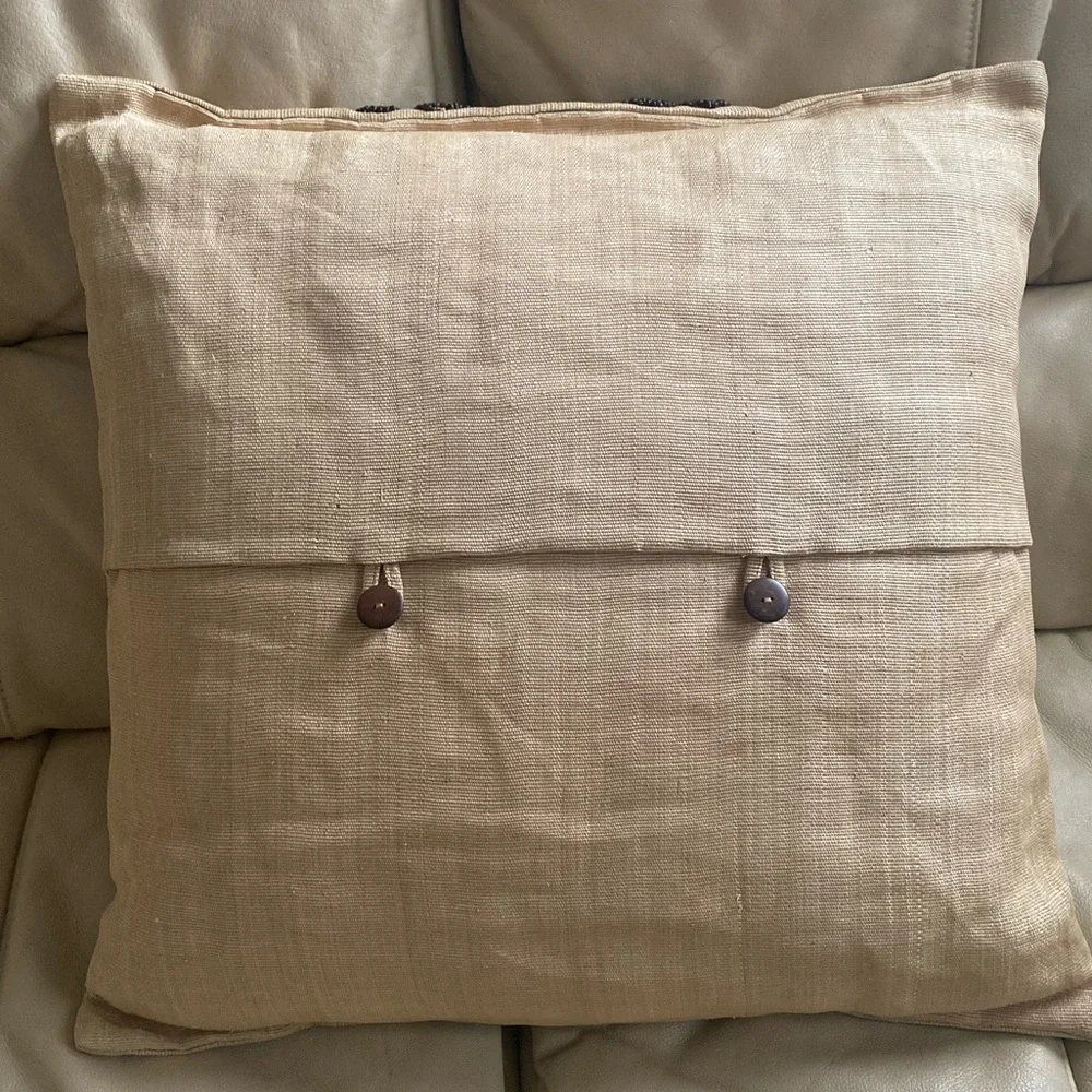 Orren Ellis Beaded Throw Pillow